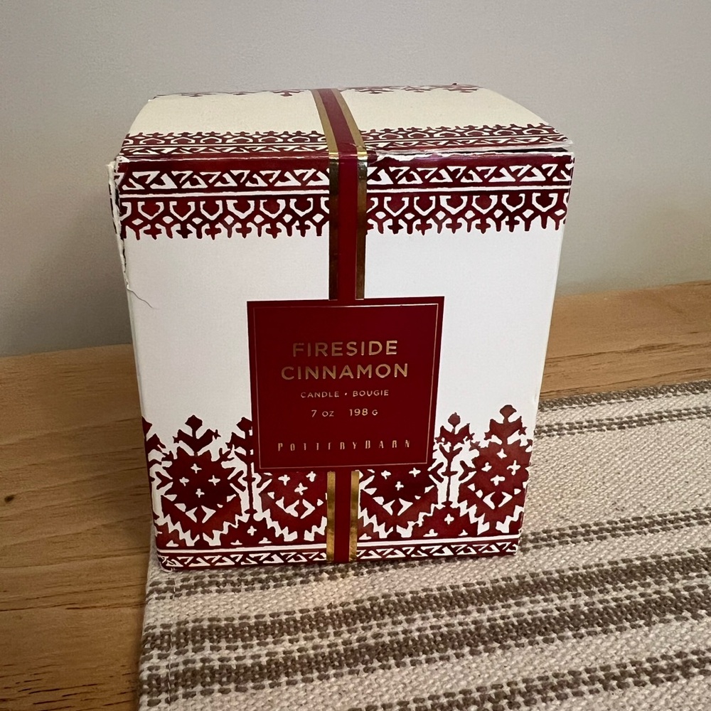 Pottery Barn Fireside Cinnamon Candle